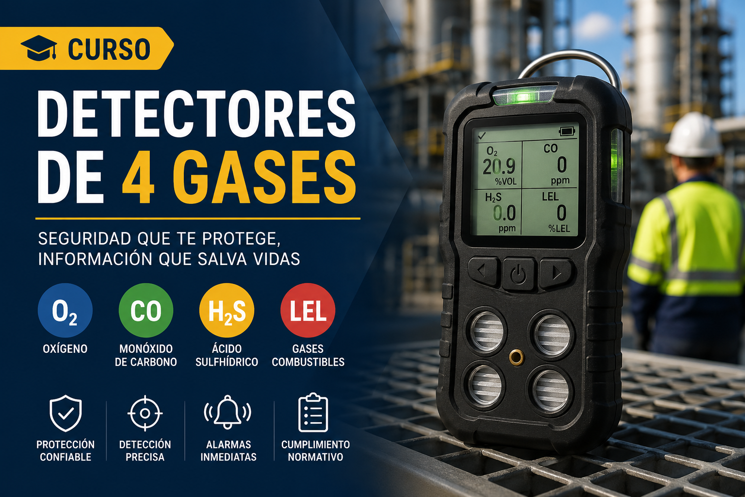 Charla de uso de dectactor de 4 gases